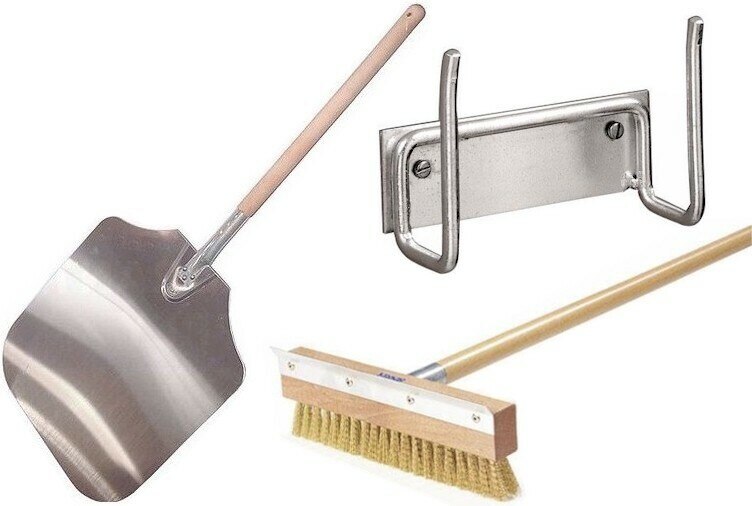 Pizza Oven Tool Kit  Pizza Peel, Ash Brush, Ember Mover - Patio & Pizza  Outdoor Furnishings