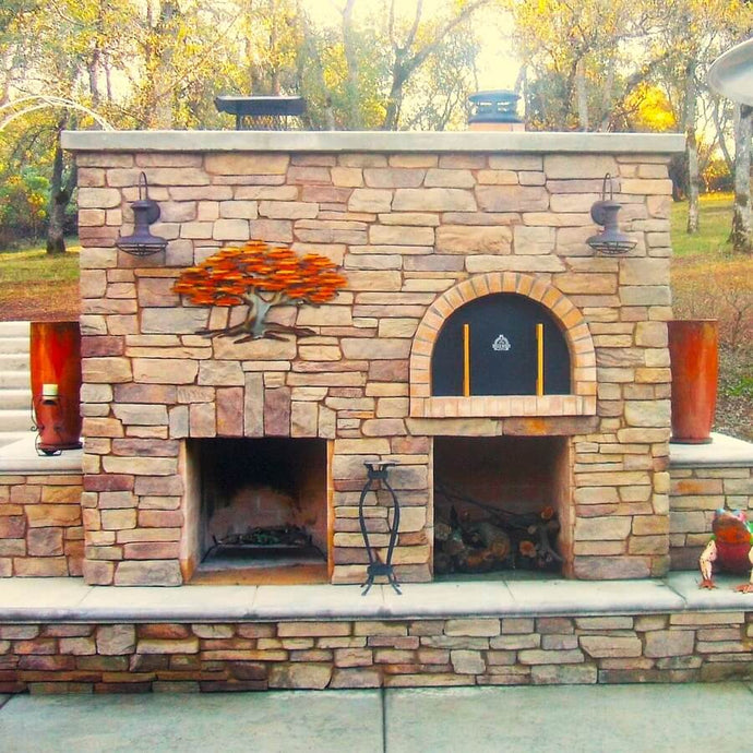 Backyard Fireplace