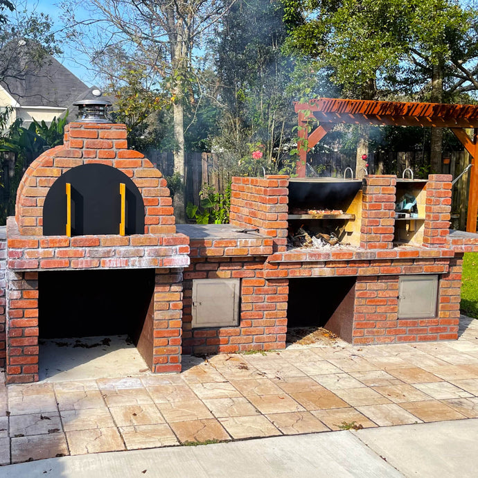 Brick bbq plans with chimney hotsell