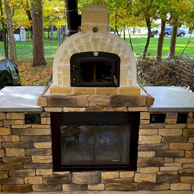 Brick Outdoor Fireplace Pizza Oven
