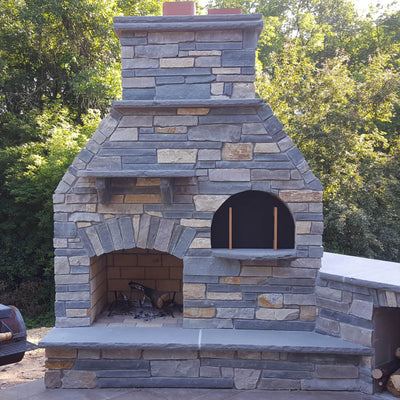 Building an Outdoor Fireplace: Including a Built-In Brick Pizza Oven