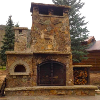 Fireplace With Pizza Oven Outdoor