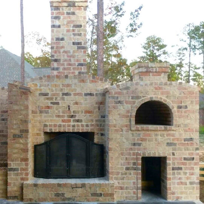 Outdoor Brick Fireplace Kit