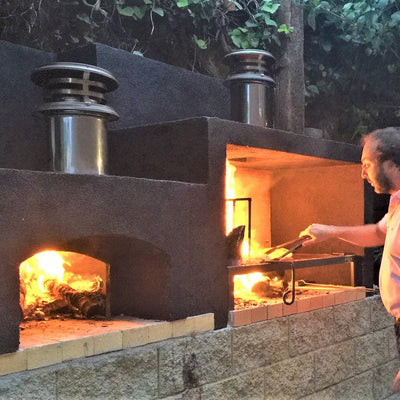 Outdoor Grill with Pizza Oven