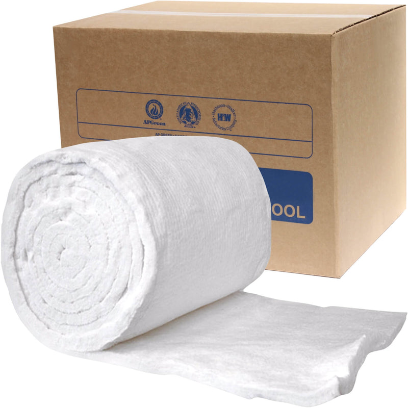 Ceramic Fiber Insulation Blanket 6lb 1in x 24in x 25ft for Kilns, Ovens, Pizza Ovens, Furnaces, Forges, Stoves