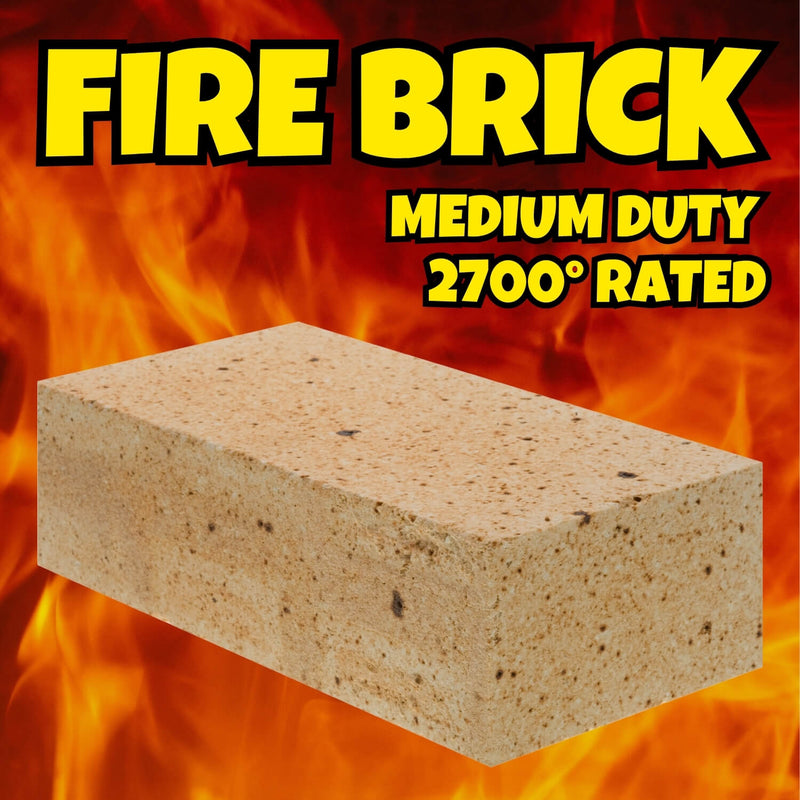 BrickWood medium duty fire brick rated to 2700 degrees Fahrenheit