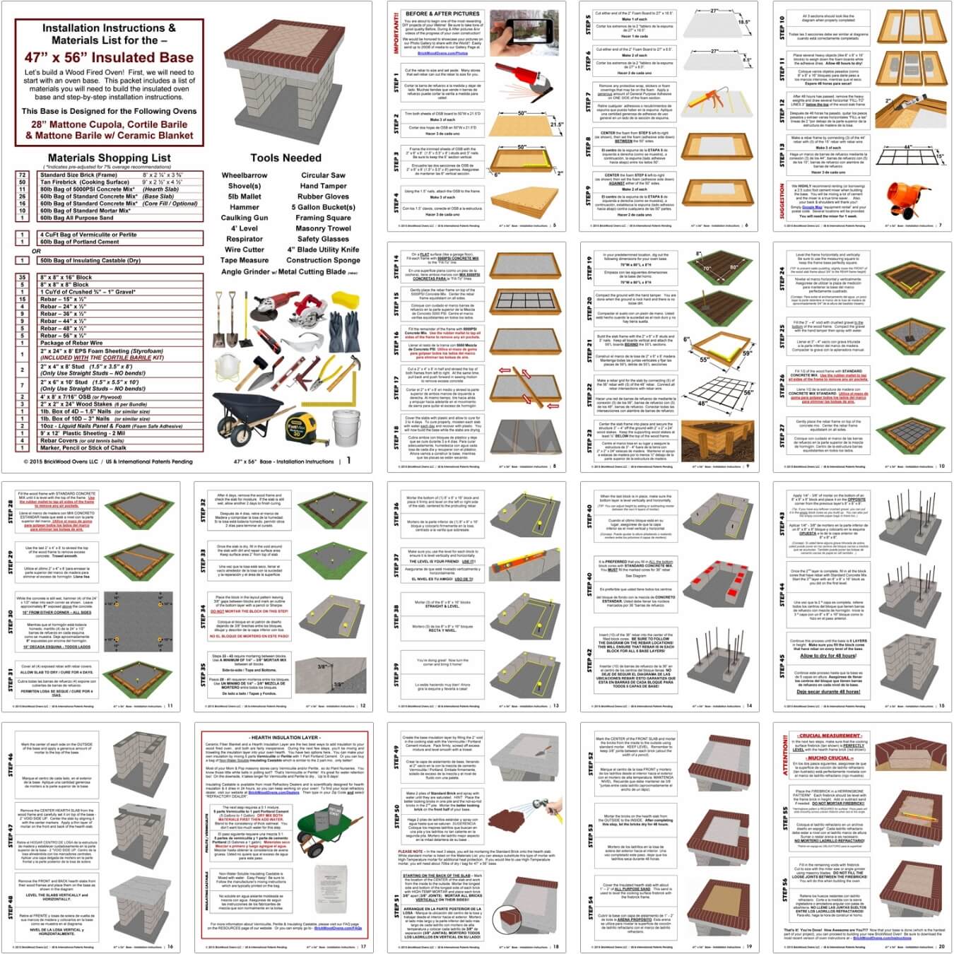 Pizza Oven Base Plans