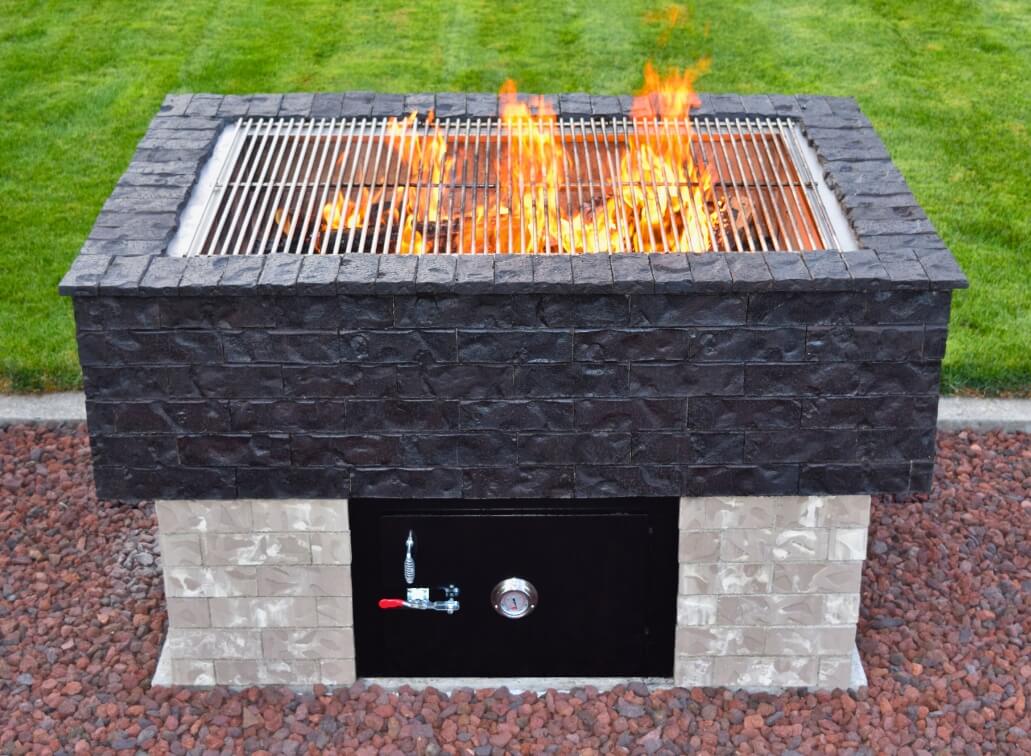 Wood burning pizza oven