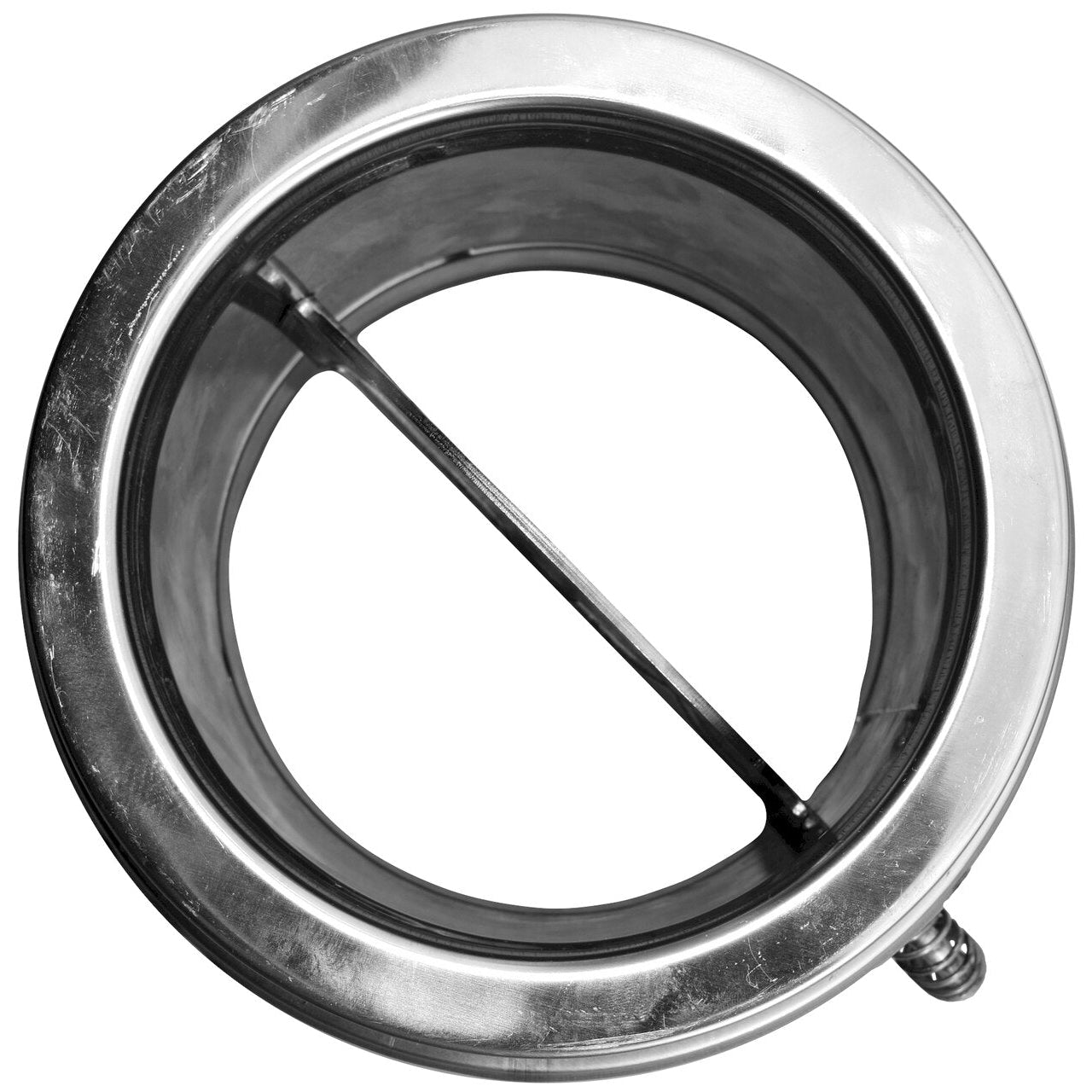 BrickWood 6" stainless steel chimney pipe with damper - OPEN