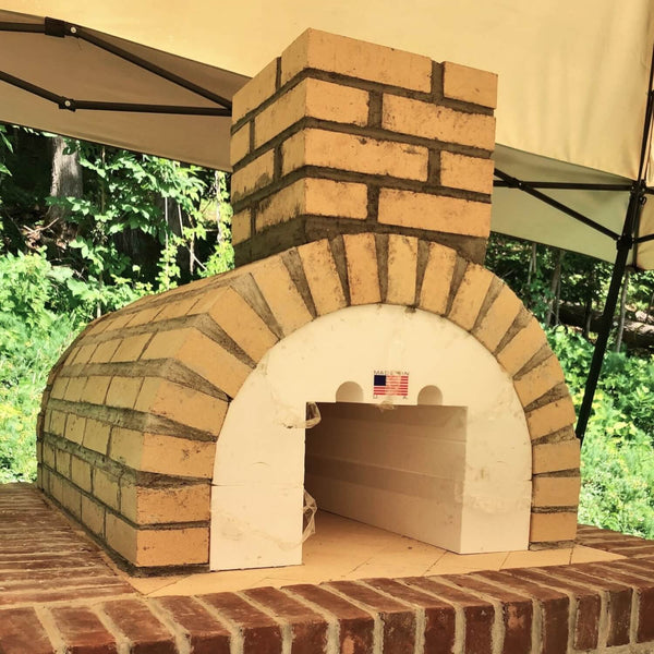 Fire Brick Pizza Oven before Ceramic Fiber Blanket