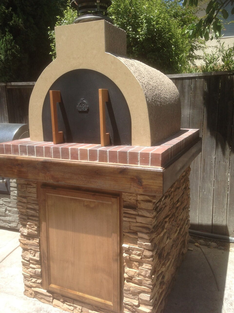 Cast Iron pizza oven door with thermometer | bread oven doors | 490x280mm