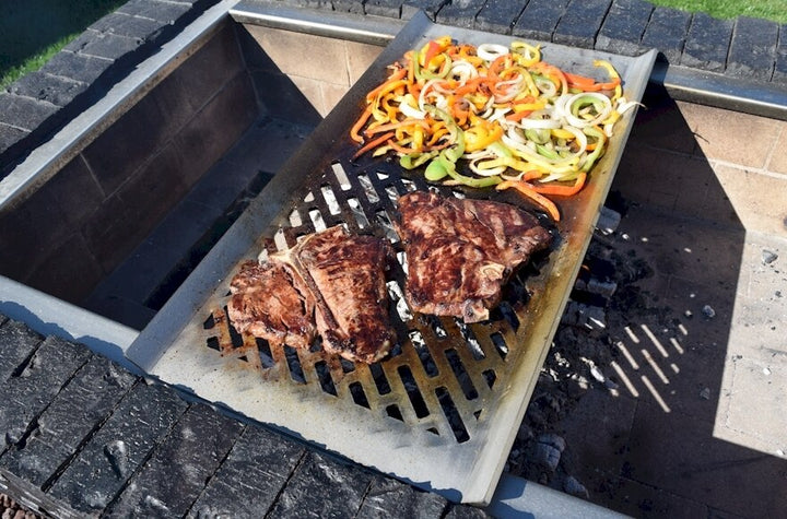 BrickWood Box - Half Griddle / Half Grill