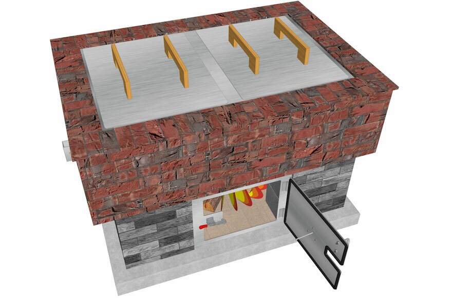 BrickWood Box 8ft² Real Wood Meat Smoker