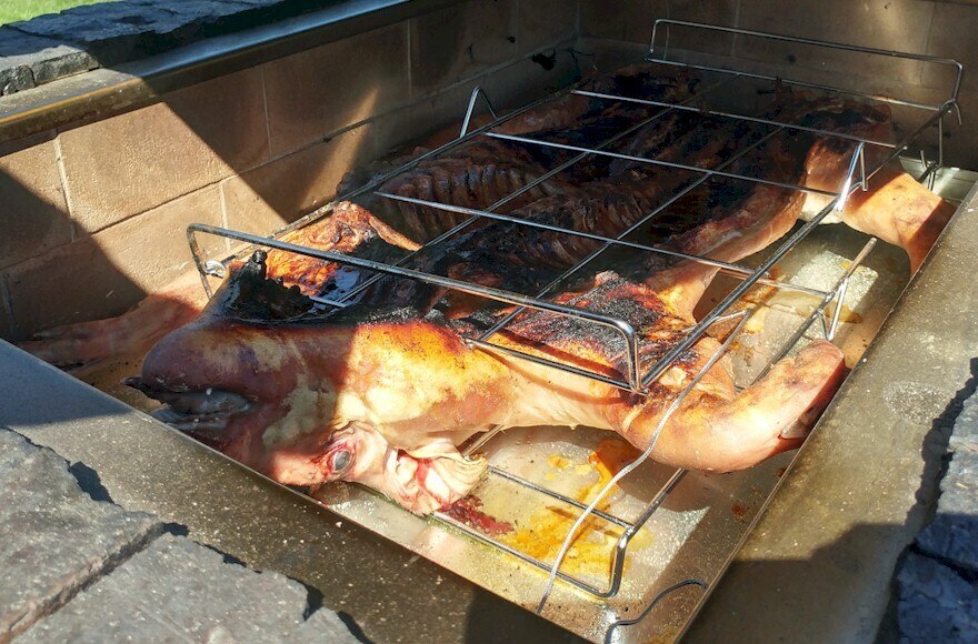 BrickWood Box - 90lb Pig Roaster