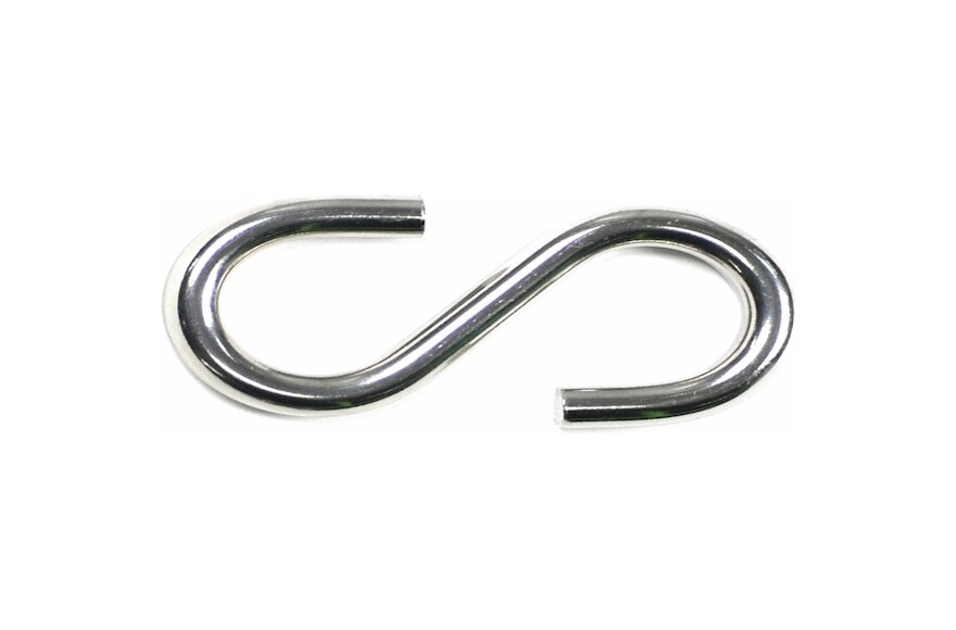 STAINLESS STEEL S-HOOKS TO SECURE PIG BETWEEN RACKS.  QTY 4 S-HOOKS PER PACKAGE.