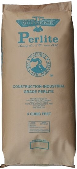 Bag of perlite insulation